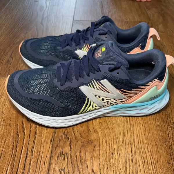 New‎ Balance Fresh Foam Tempo Indigo Peach Mint Running Shoes Women's US 7.5 - Image 4