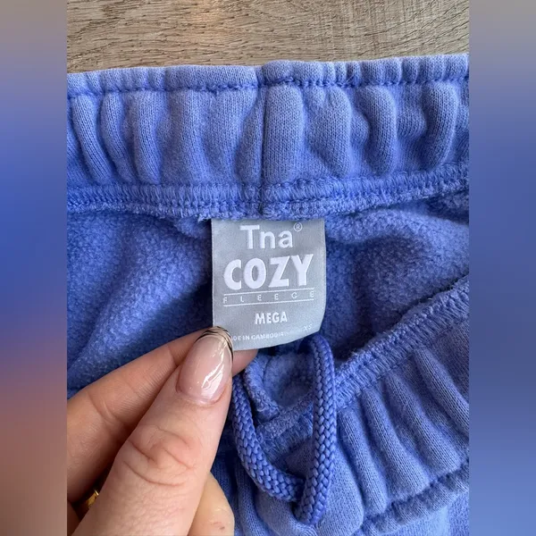 TNA Women’s Lavender Mega Fleece Joggers - Image 2