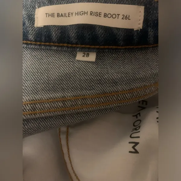 Aritzia Denim Forum The Bailey High Rise Boot 90s High Rise Bootcut Jeans 28 - Image 13