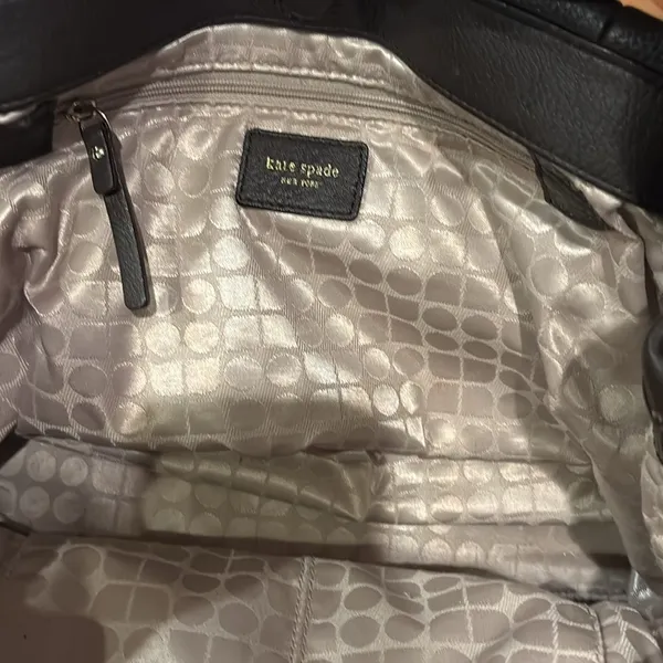 Kate Spade Brown Leather Bag Gorgeous Leather 15” Wide 8” Length - Image 5