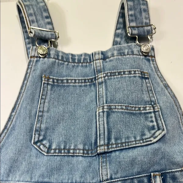 Light Blue Denim Overalls Size XS - Image 3