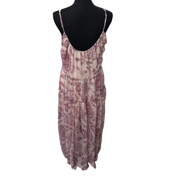 Free People Julianna Maxi Dress for‎ Women Size Small Pockets Rose & Ivory NWT - Image 8