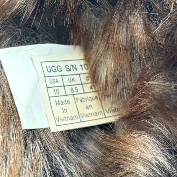 UGG Australia Brown Suede Faux Fur Cuff Winter Boots Womens 10 - Image 8