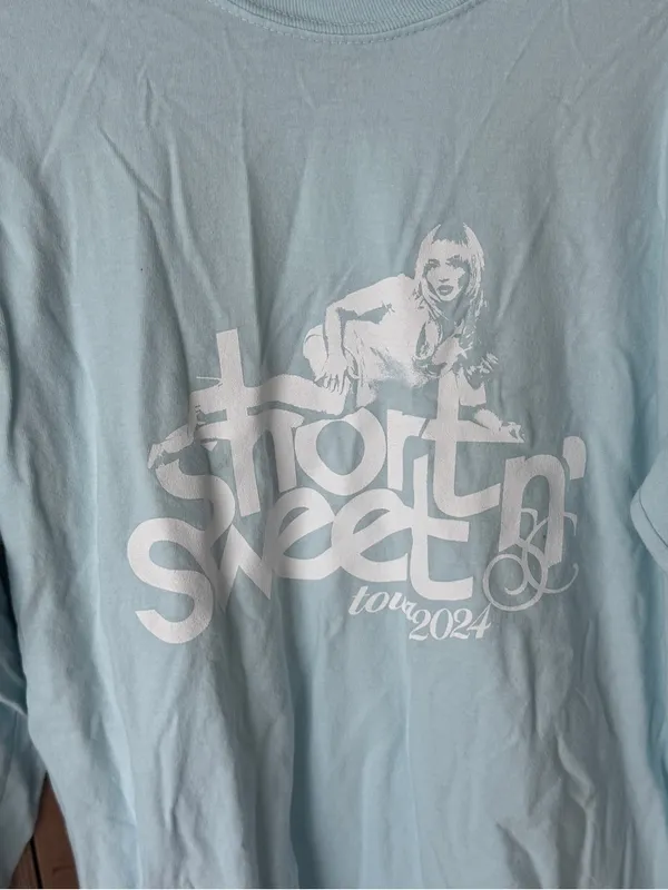 Sabrina Carpenter tour short n’ sweet 2024 album concert merch long sleeve tee - Image 4