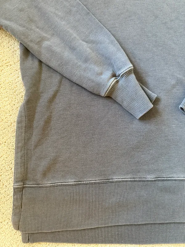 Aerie Oversized Gray Crew Neck Sweatshirt - Image 2