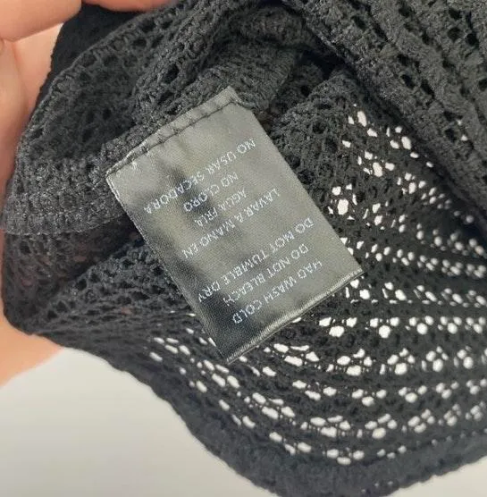 open Knit Crop Top - Image 5