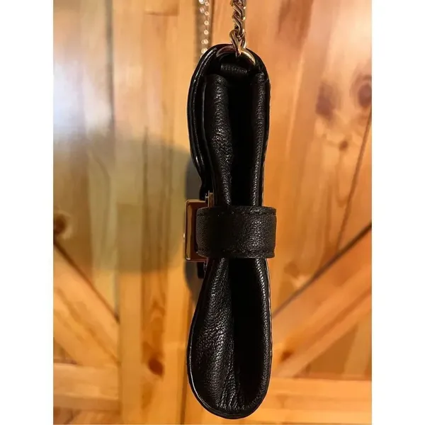 Michael Kors black leather chain purse (7838) - Image 4