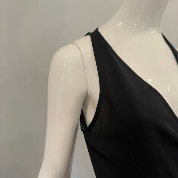Abercrombie & Fitch Sleeveless Black Wrap Dress - Image 6