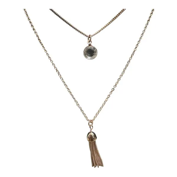 MixIt Gold Tone Three Tiered Necklace‎ - Image 4
