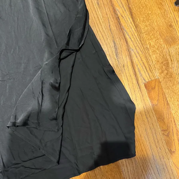 aemi + co maxi satin black dress - Image 2