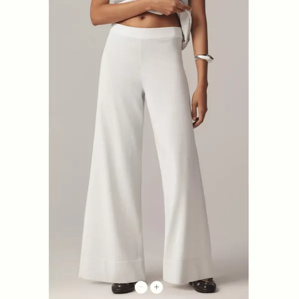 Anthropologie Maeve Wide-Leg Sweater Pants - Image 2