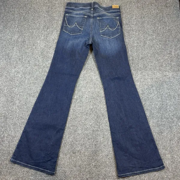 Ariat Jeans Womens 27R Blue Flare Perfect Rise Stretch Denim Dark Wash - Image 3