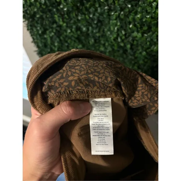 NEW Faherty Womens Corduroy Pants Size 27 Brown Stretch Cord Julianne Pant 2 - Image 5