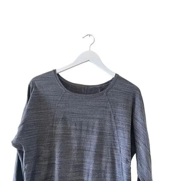 Lululemon Charcoal Gray Black Swiftly Long Sleeve Athletic Run Train Yoga Women’ - Image 6