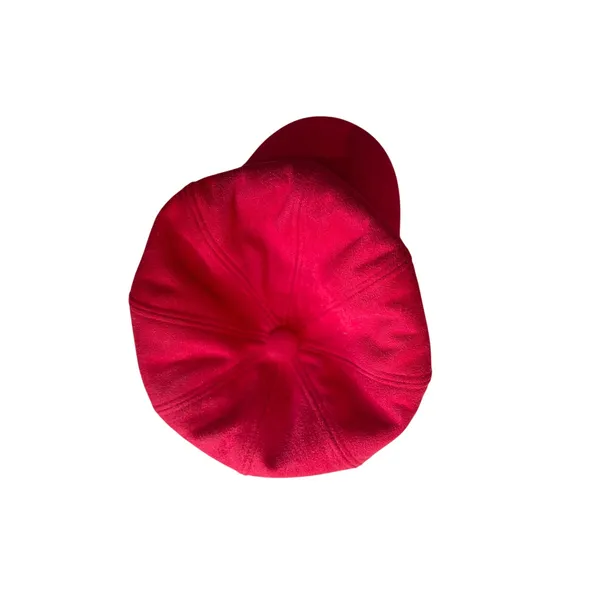 Vintage-Style Red Newsboy Cap Hat Soft Suede-Feel Brushed Finish Retro - Image 8
