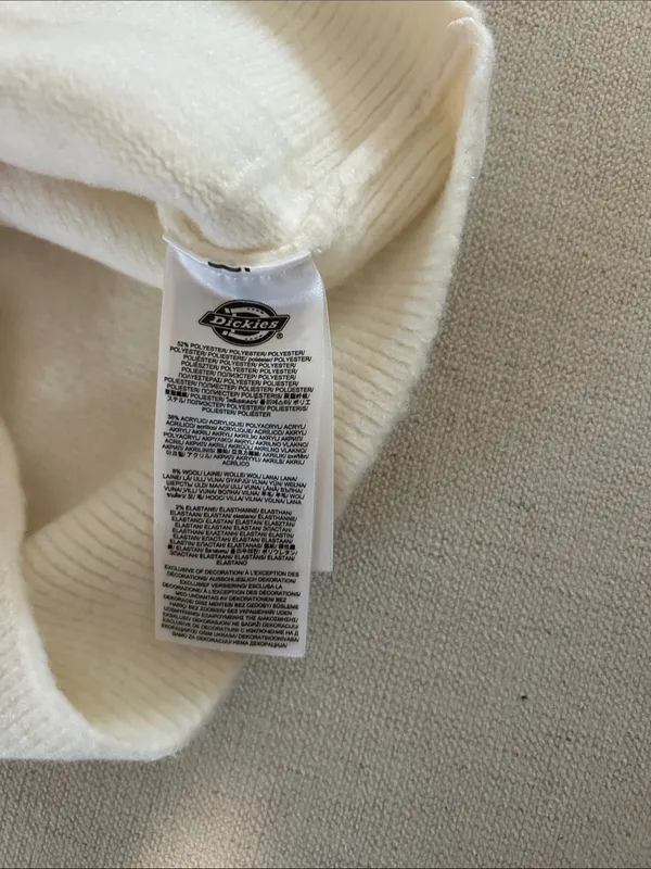 Dickies Ruston Qz Sweater, Ivory, Size Small, NEW WITH TAGS - Image 7