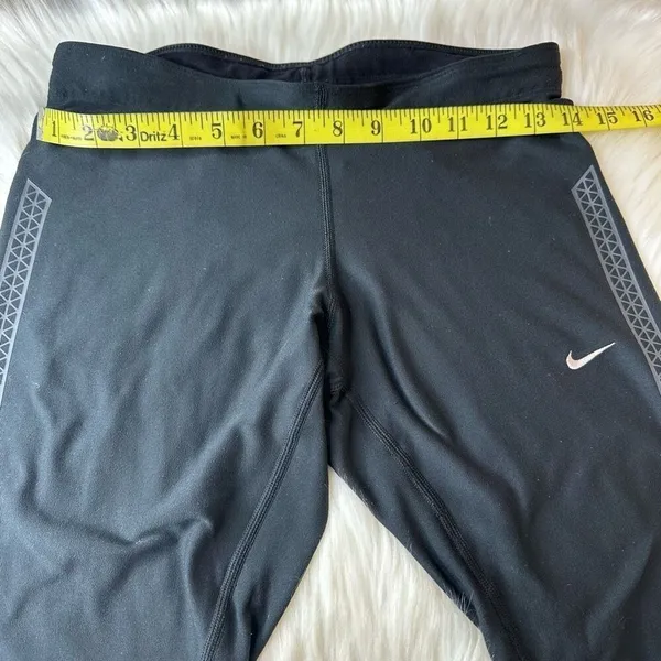 Nike Black Tech 2 Running Long Tights Leggings Size Small - Image 9