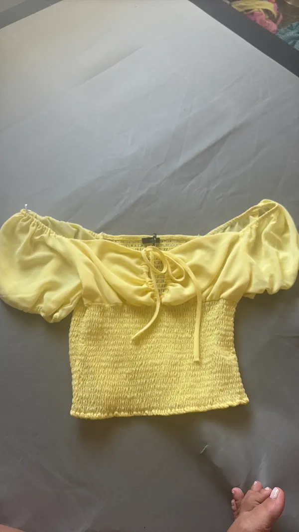 Love Tree Butter yellow blouse - Image 5