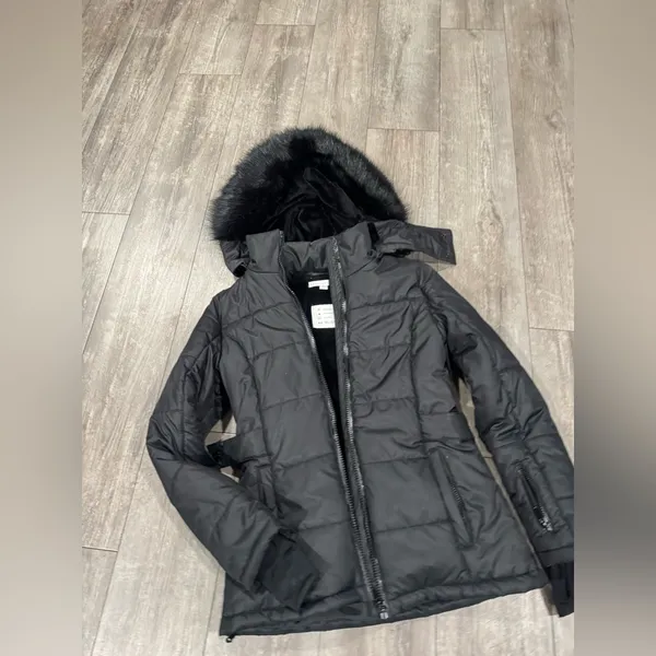 Topshop Women's Black Hooded Jacket - Image 4