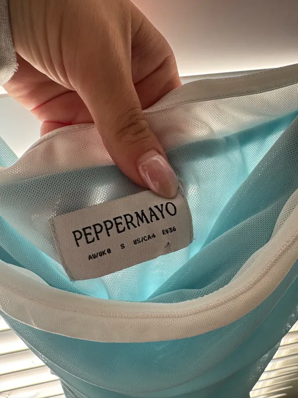 Peppermayo Mini Dress Blue - Image 5