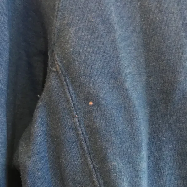 Champion CLOSET ESSENTIAL BLUE ZIP UP SWEATSHIRT HOODIE TOP - Image 5