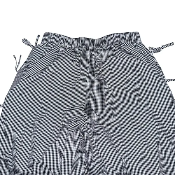 CIDER Y2K Gingham Wide Leg Pants NWT High Waisted Plaid Side Tie Loose Fit Sz M - Image 5