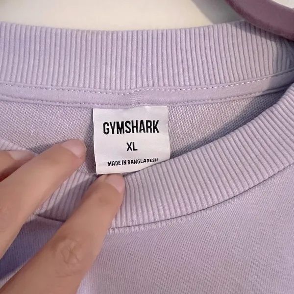 NWOT Gymshark crop sweater lilac size XL - Image 2
