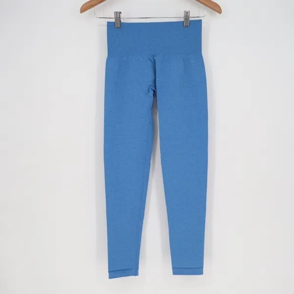 NVGTN Seamless Contour Leggings Womens Small Blue Stretch Skinny Leg High Waist - Image 2