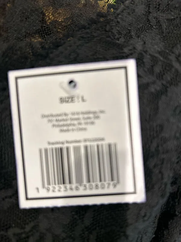 NWT Black Lace see through Cap Sleeve Babydoll high low Top size M - Image 12