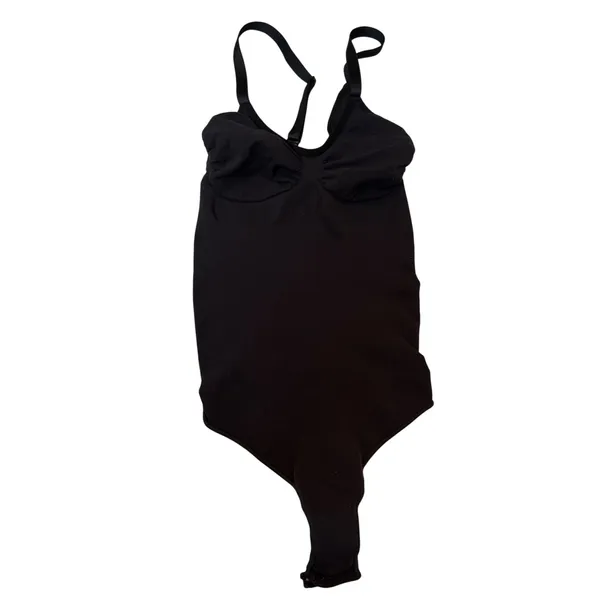 Skims Size S/M Seamless Sculpt Thong Bodysuit Black Snatched Viral Shapewear‎ - Image 2