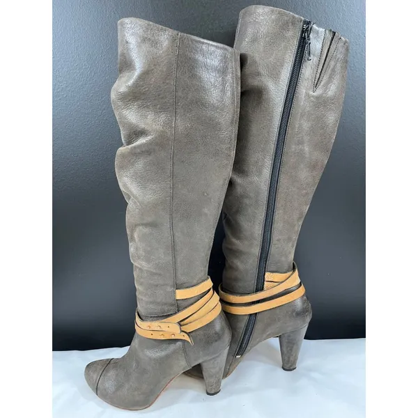 J Shoes Women's Brown Leather Shoes/Heeled Boots Size 6.5 SKU 5663 - Image 5