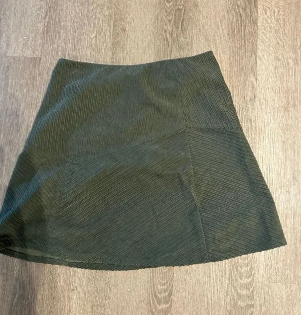 Corduroy skirt Green - Image 2