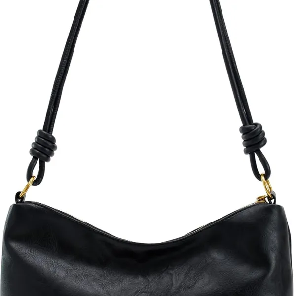 Trendy Small Black Purse - Women’s Adjustable Strap Crossbody Handbag, 8.78 Oz - Image 2