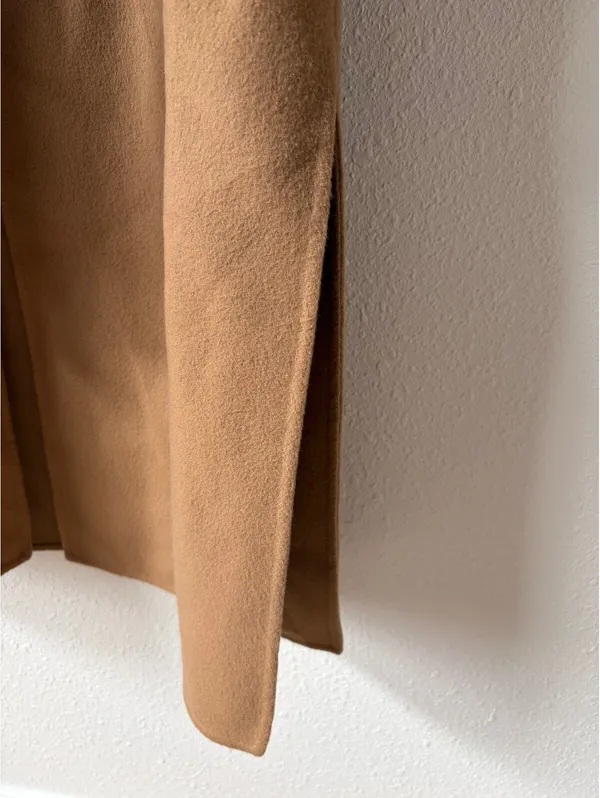 Aritzia Wilfred Open Front Wool Blend Coat Camel Size XS Small Luxury Neutral - Image 4
