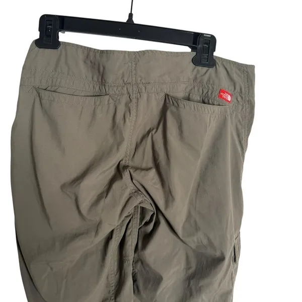 The North Face Womens Cropped Hiking Pants Size 6 Green‎ Nylon Outdoor Cargo - Image 5