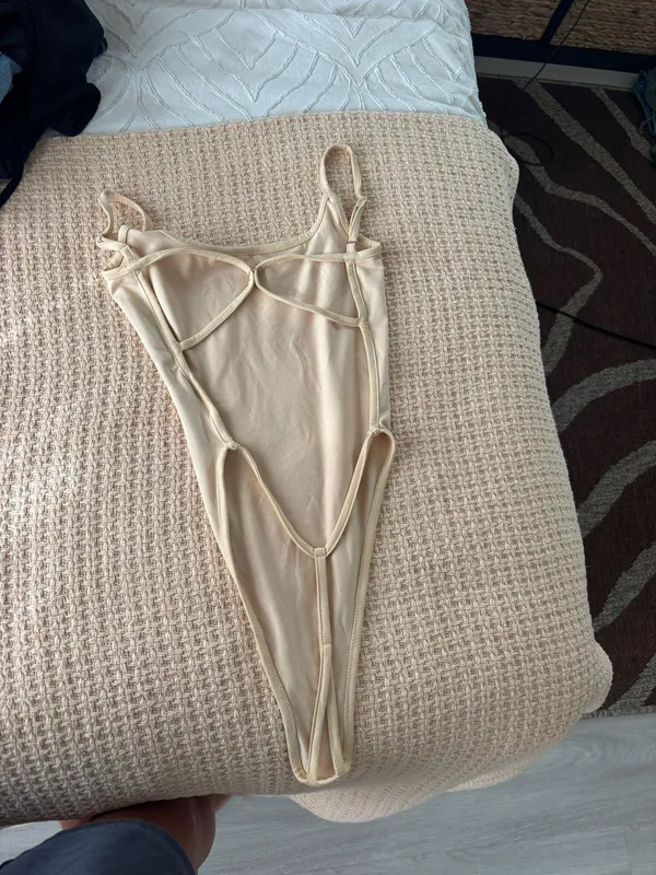 Light Yellow Body Suit Size XS - Image 3