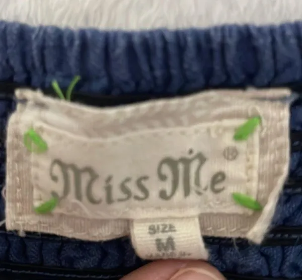 Miss Me• Blue  Embroidered Romper - Image 7