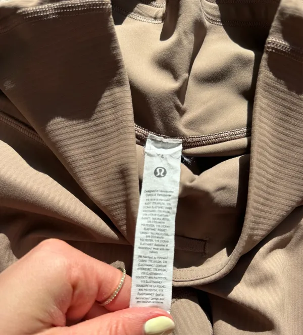 lululemon athletica Ribbed High-Rise Leggings in Taupe - Image 6