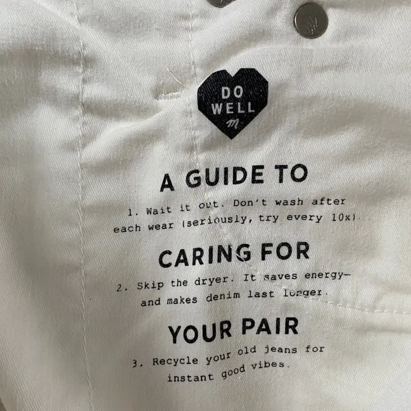 Madewell The Perfect Vintage Crop Jean‎ White Button Fly Raw Hem L3908 Womens 28 - Image 10