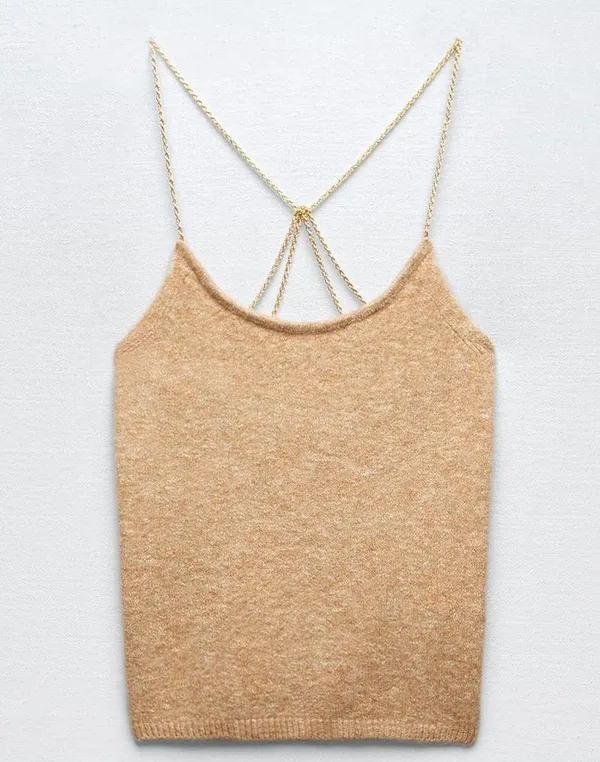 ZARA CHAIN KNIT TOP - Image 4