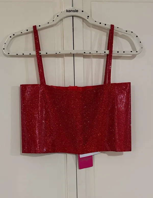 BuddyLove Rhinestone Red Top - Image 2