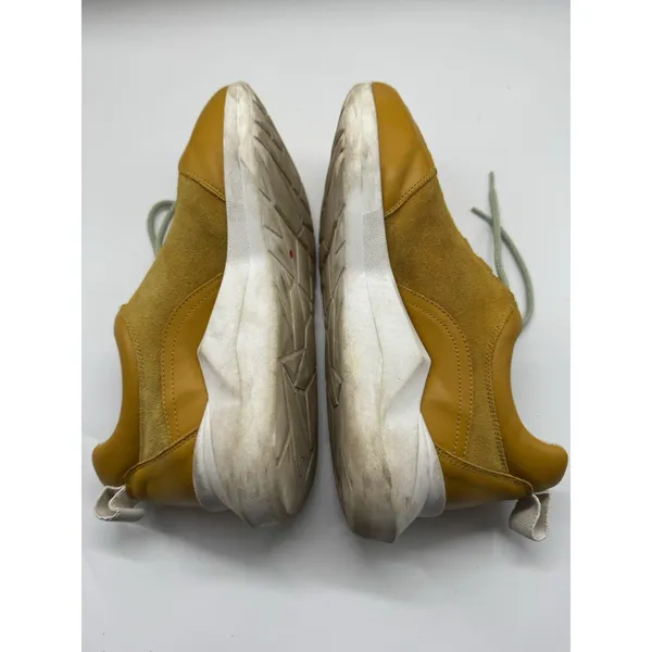 Anthropologie Mustard Yellow Suede Low Top Sneakers Women’s US 7.5 Euro 38 - Image 7