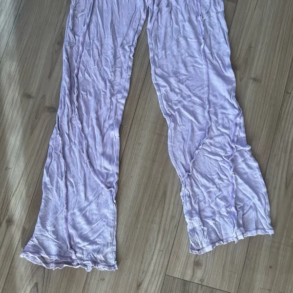 Purple Out From Under Waffle Knit Pants - Image 3