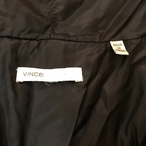 Vince Black High Neck Puffer Coat - Image 3