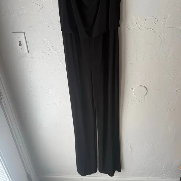 Laundry‎ By Shelli Segal Size 4 Black Wide Leg Jumpsuit - Image 3