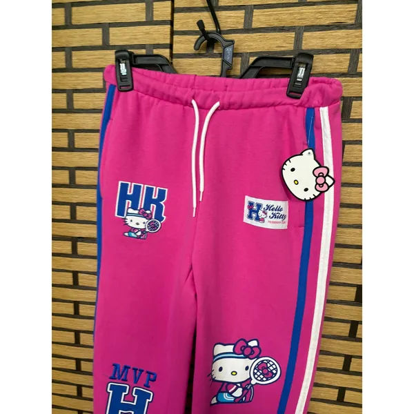 Hello Kitty Pink And‎ Blue Jogger Sweat Pants Size XS - Image 3