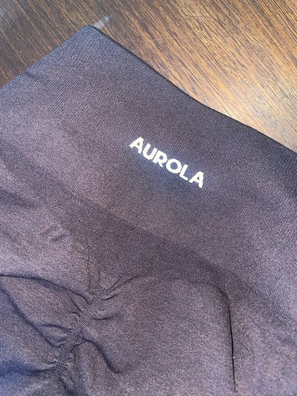 Aurola Scrunch Butt Seamless Leggings Women Small Brown Gym Workout - Image 2