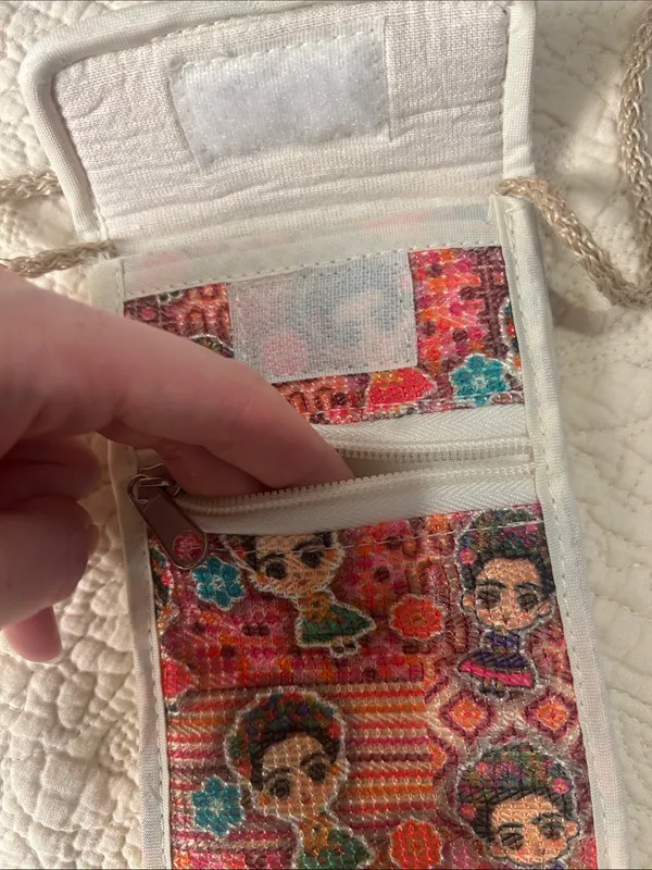 Women's Frida Kahlo Crossbody Phone Bag with Long Strap - Image 3