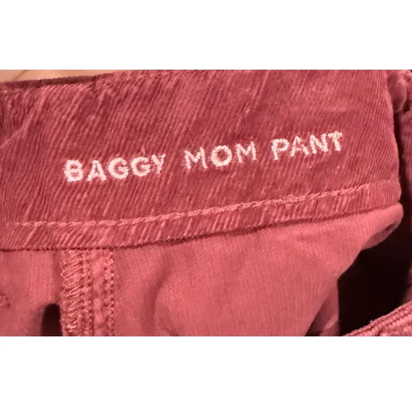 AMERICAN EAGLE Burgundy Baggy Mom Pockets Pants - Image 2