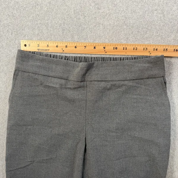 Rachel Zoe Women's Size 8 Gray Pull On Elastic Waist Cropped Ankle Pant Trouser - Image 4